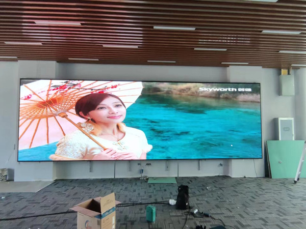 上犹P1.53led小间距屏安装案例